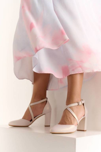 Women's pumps Sergio Leone DSK863BEPE beige size 36-40