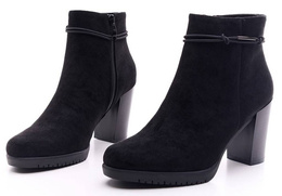 Sergio Leone DBT306CZMI women's winter shoes, black, sizes 36-40