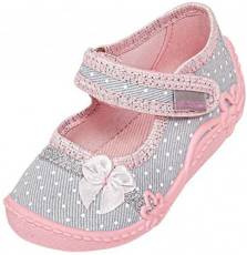 Tenisówki dziecięce Viggami AURELKAKROPKI szare rozm.18-25