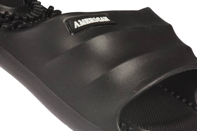 American Club MNH-119 men's swimming pool flip-flops, black and navy blue, sizes 41-45