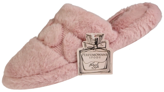 Pantofle damskie Meteor V269 WYTŁOCZKA różowe rozm.36-40