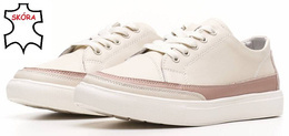 Sergio Leone DSP016BE women's sports shoes, beige, sizes 36-41