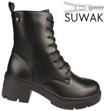 Buty zimowe damskie Le Scarpe DA7182-1BL czarne rozm.36-41