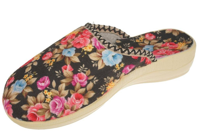 Women's textile slippers Fatex DF2154 multicolor, size 36-41