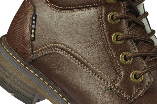 American Club MRH-116 men's winter shoes, brown and black, sizes 41-46