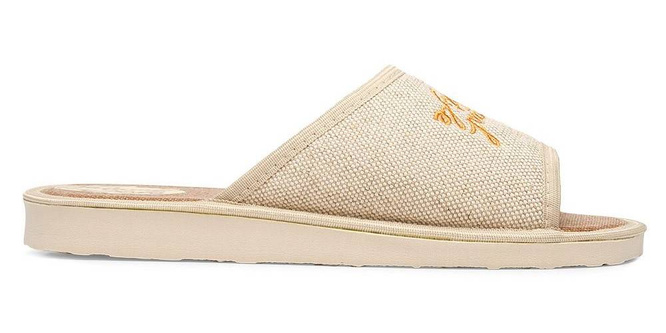 Pantofle damskie Meteor RV004 NATALIA niebieskie i brązowe rozm.36-40