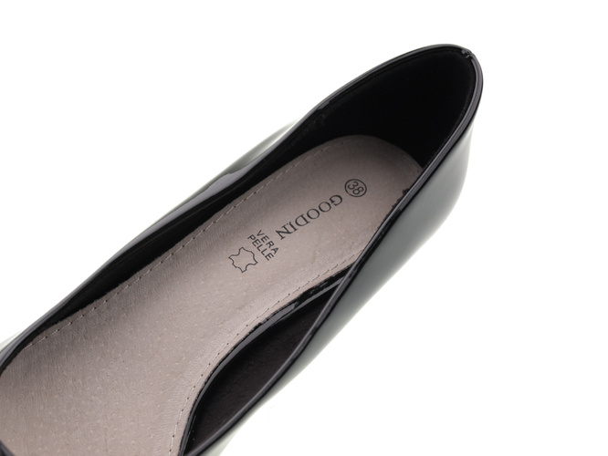 Pumps Goodin DGD-FL13BL black size 36-40