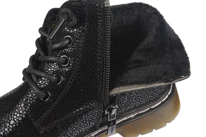 Buty zimowe dziecięce Apawwa BNQ711BL czarne rozm.26-31