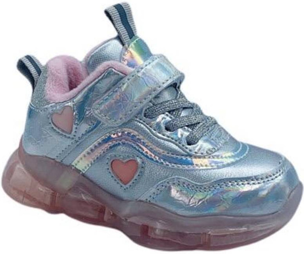 Buty sportowe dziecięce Clibee AE-63SI srebrne holograficzne rozm.21-26