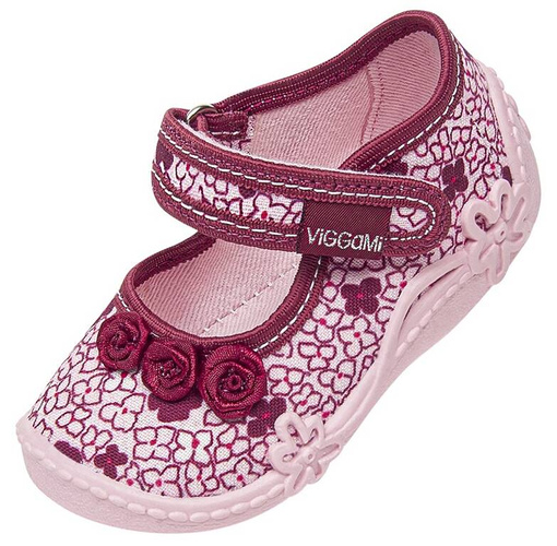 Children's sneakers Viggami TOSIA DRUK grey and pink size 18-27