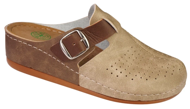 Women's Turkish slippers Fatex DF2214WH white, size 36-40