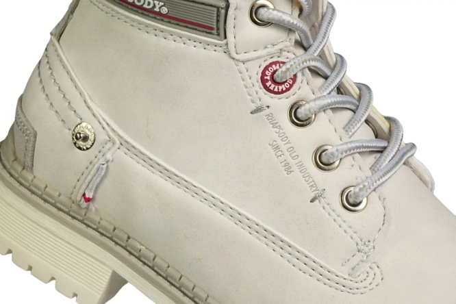 Children's winter shoes American Club C-708121-W navy blue and white, size 32-36