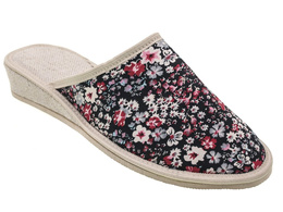 Women's textile slippers Cauldron RKOCIOLEK2 red, maroon and navy blue, size 36-40