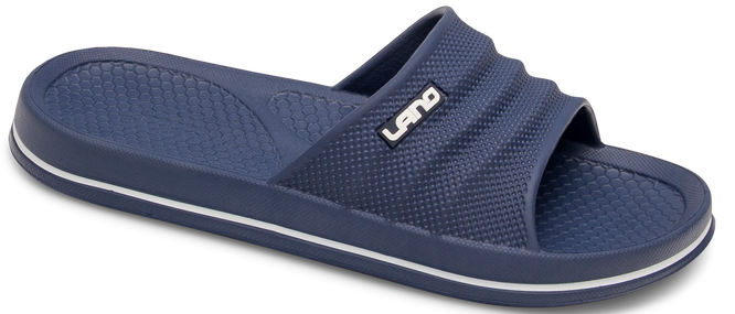 Men’s pool slides Lano MKL-4-0205 navy and black, sizes 40–45