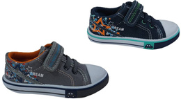 Lano BFB05 children's sneakers, sizes 25-30 gray and navy blue