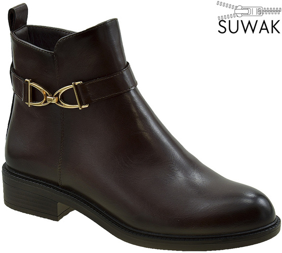 Buty zimowe damskie Urban Projekt D24042BR brązowe rozm.36-41