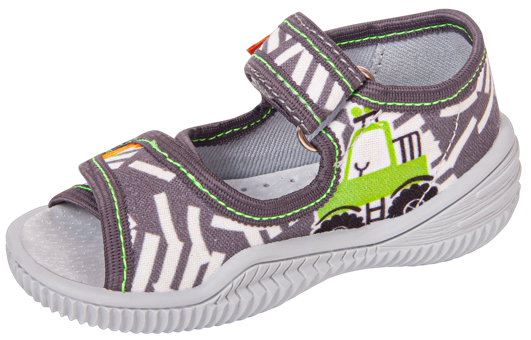 Tenisówki dziecięce Viggami IGNAŚ DRUK popielate rozm.19-25