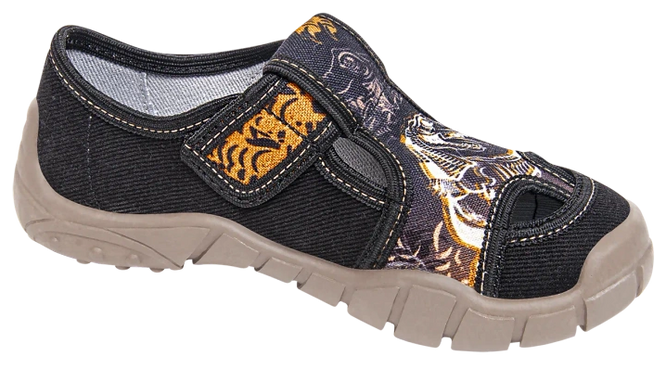 Tenisówki dziecięce Viggami ADAŚ PRINT czarne rozm.26-34