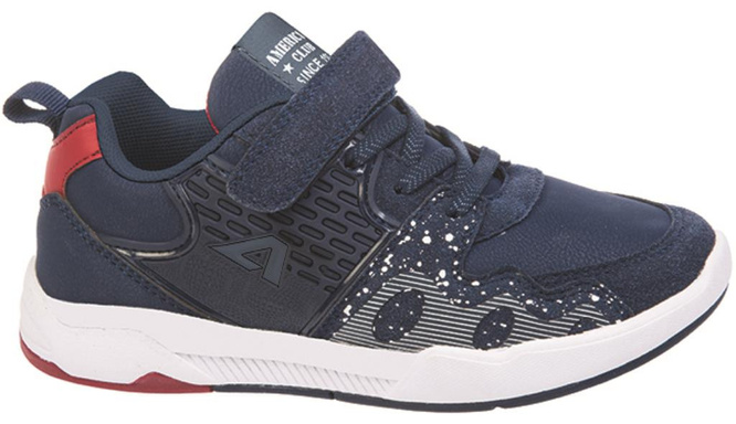 Buty sportowe dziecięce American Club CBS-24 czarne i granatowe rozm.32-36