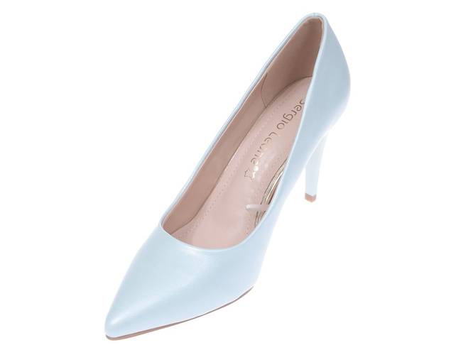 Women's high heels Sergio Leone D1878JNI light blue, size 36-40
