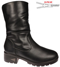 Skotnicki DB-3-201BL women's winter shoes, black, sizes 36-41