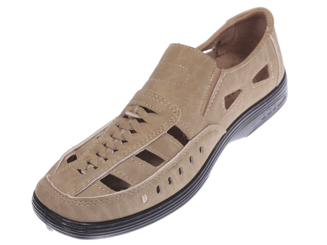 Men's shoes Gofar MHH5-906CBE beige size 41-46