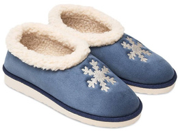 Women's slippers Meteor DV081 SNOWFLAKE blue and burgundy size 36-41