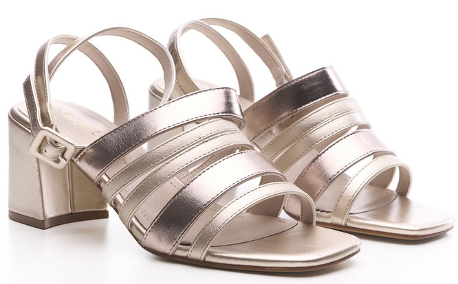 Sergio Leone DSK069ZLMI women's sandals, gold, sizes 36-40