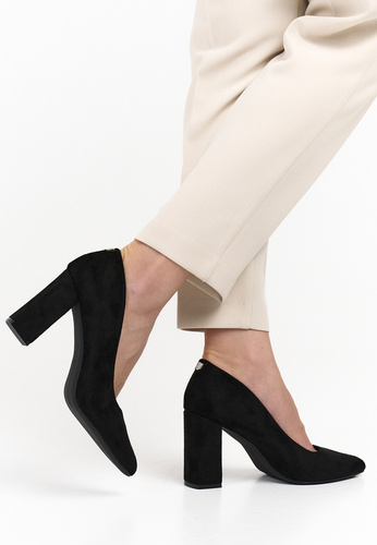 Czółenka damskie Sergio Leone DPB216CZMICZ czarne rozm.36-40