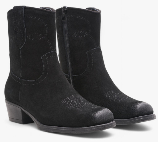 Kowbojki damskie Sergio Leone DBT284-SCZ czarne rozm.36-40