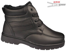 Fuli M801-1BL men's winter shoes, black, sizes 40-46
