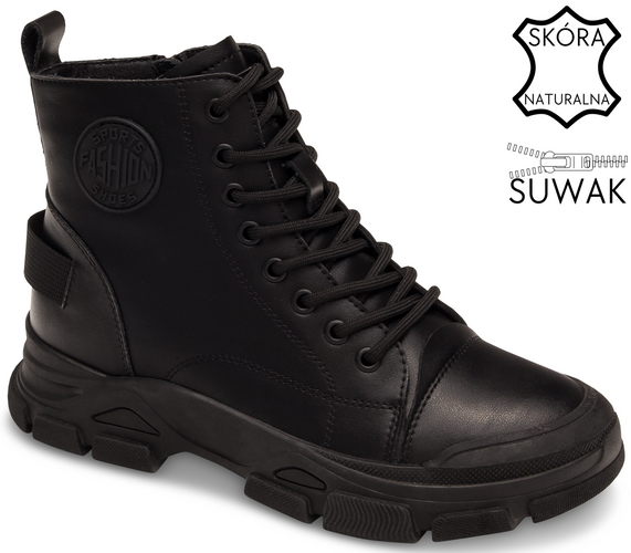 Women’s Ankle Boots Skotnicki DB-3-1502BLBL, Black, Sizes 36–41