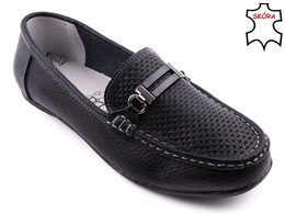 Mokasyny damskie Label DLR-12604BL czarne rozm.36-41