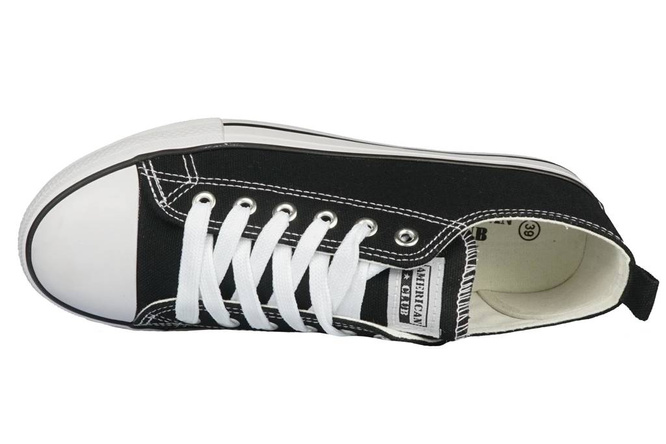 Sneakers American Club RLHSZNUROWKA black and navy blue sizes 32-46