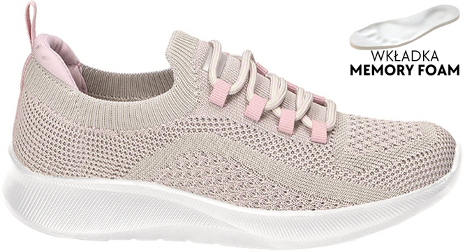 Buty sportowe damskie American Club DWT-241 czarne i szare rozm.37-41