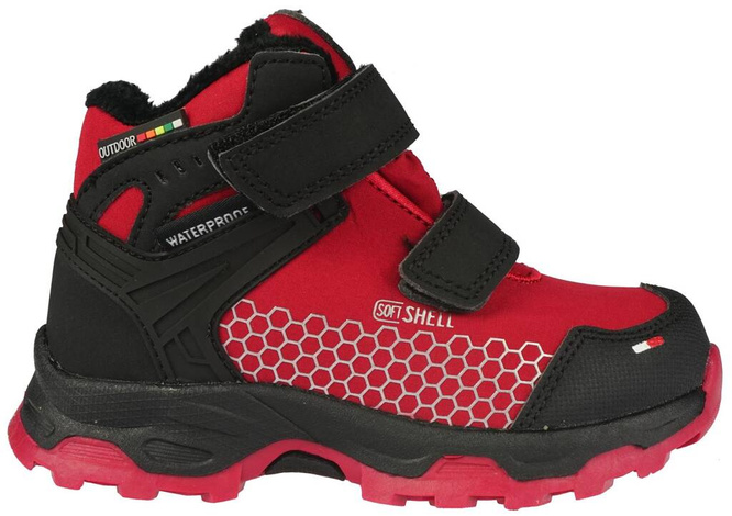 Children's winter shoes American Club AHL-33 blue or red size 22-26