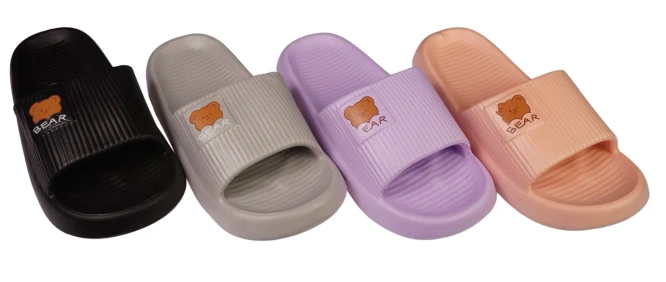 Super Cool DT2018 women's swimming pool flip-flops, beige, pink and black, sizes 35-40