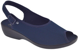 Textile women's sandals Skarbek D472 navy blue, size 36-41