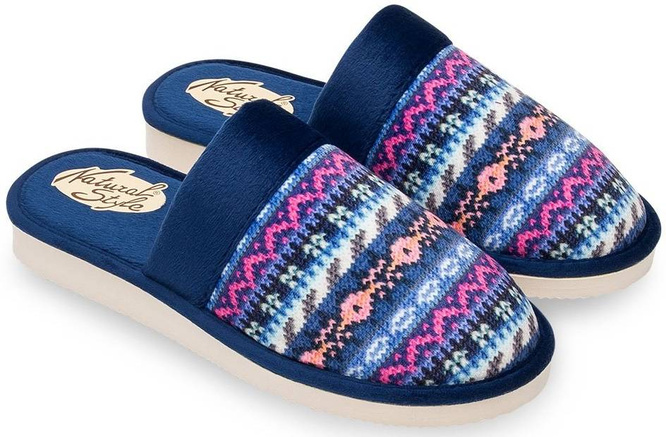 Women's shoes Meteor DV071 NORWEGIAN SWEATER navy blue and beige size 36-41