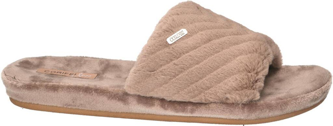 American Club DSL-09 women's textile slippers, black and beige, sizes 37-41