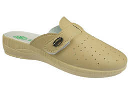 Women's Turkish slippers Fatex DF2305 beige size 36-40
