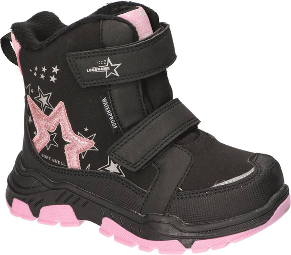 Buty zimowe dziecięce American Club BHL-66 szare i granatowe rozm.28-33