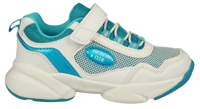 Buty sportowe dziecięce American Club BRL-16 niebieskie i różowe rozm.27-31