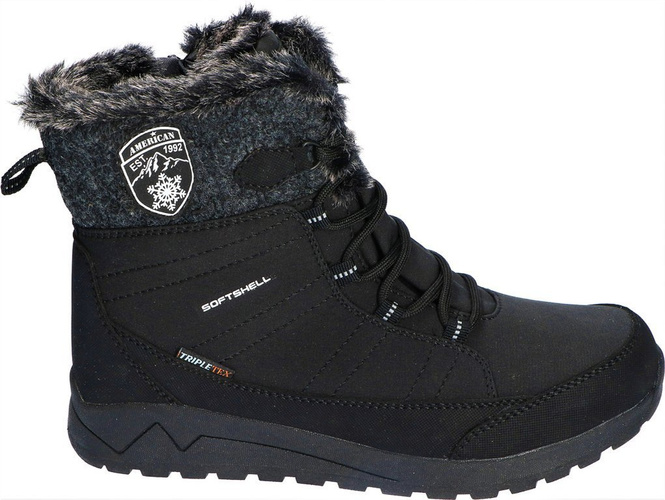 Women's winter shoes American Club DSN-25 black, size 36-41