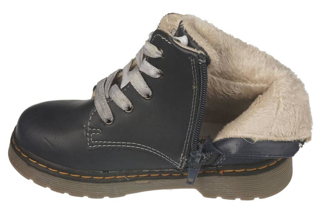 Children's winter shoes American Club B10097C-A1 navy blue and black sizes 25-30