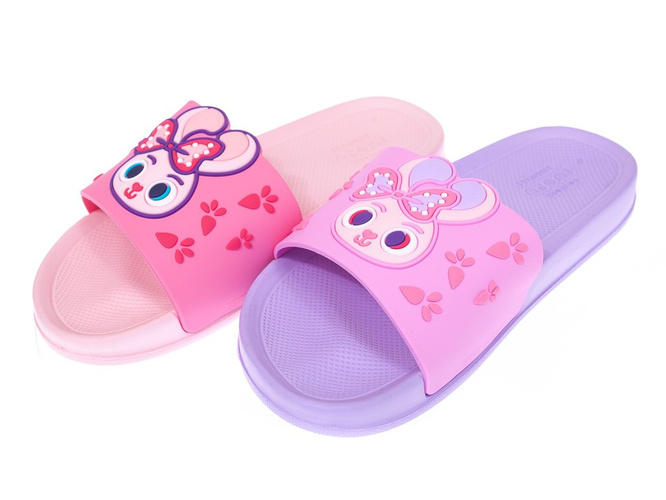 Atletico CB01-B children's pool slippers pink and purple, size 30-35