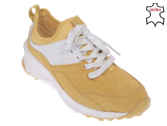 Women's sports shoes  Goodin DGD-FT-72MU mustard  size 36-41