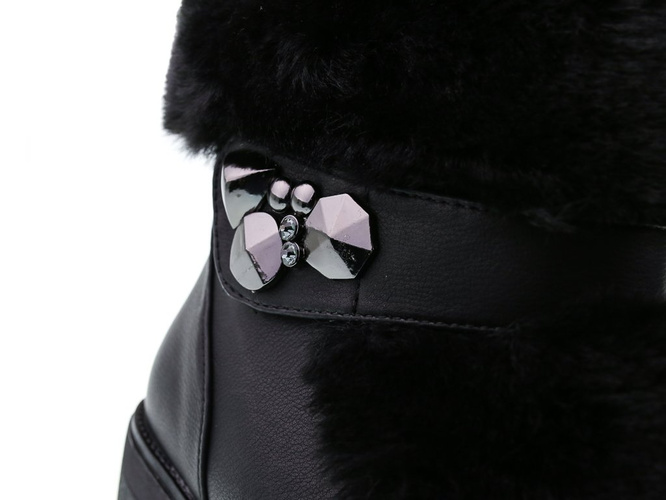 Women's winter shoes Xufeng D30UBL black size 36-41