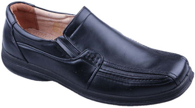 Black men's shoes LinShi MA8009-1BL size 40-45