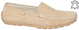 Women's loafers American Club DJK-05 beige size 36-41